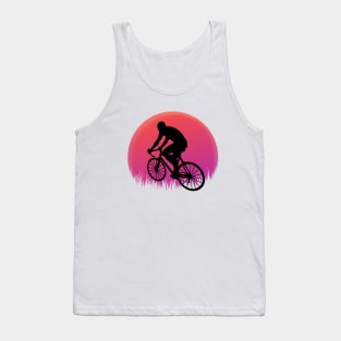 Cycling Retro Vintage Sunset Style Tank Top